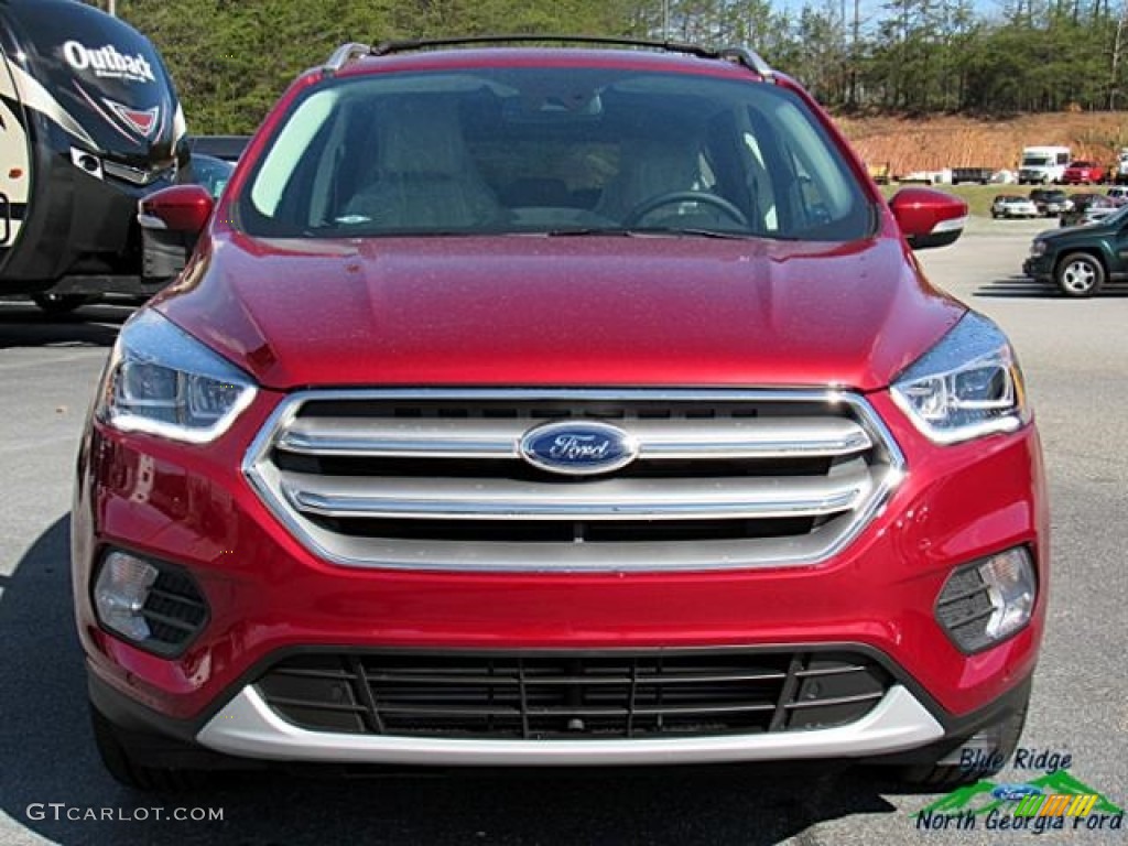 2017 Escape Titanium 4WD - Ruby Red / Medium Light Stone photo #8