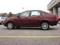 2007 Dark Toreador Red Metallic Ford Focus ZX4 SE Sedan  photo #3