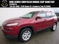 2017 Deep Cherry Red Crystal Pearl Jeep Cherokee Latitude 4x4  photo #1