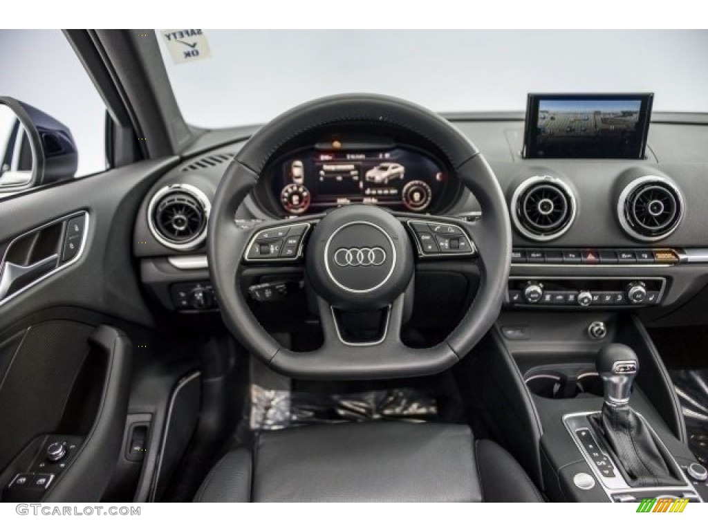 2017 Audi A3 2.0 Prestige quattro Black Dashboard Photo #119652096