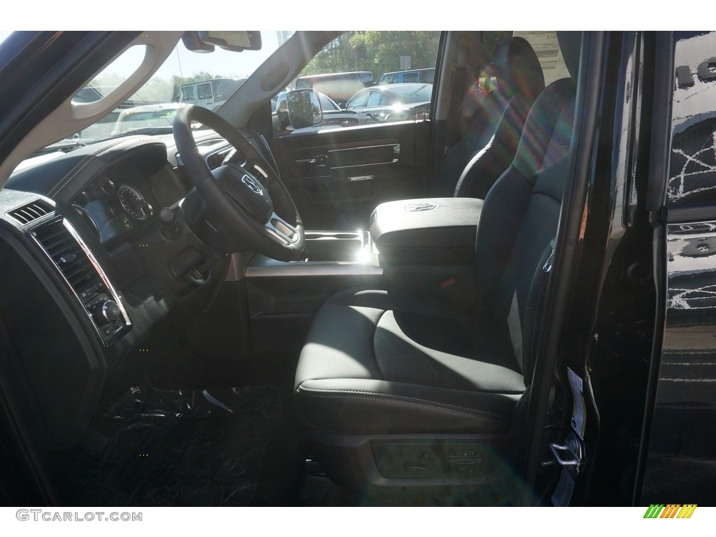 2017 3500 Laramie Crew Cab 4x4 Dual Rear Wheel - Brilliant Black Crystal Pearl / Black photo #9