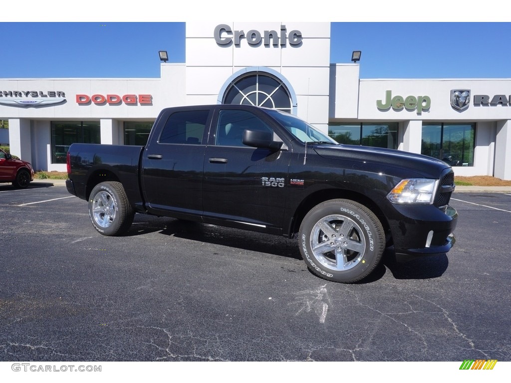 2017 1500 Express Crew Cab - Brilliant Black Crystal Pearl / Black/Diesel Gray photo #1