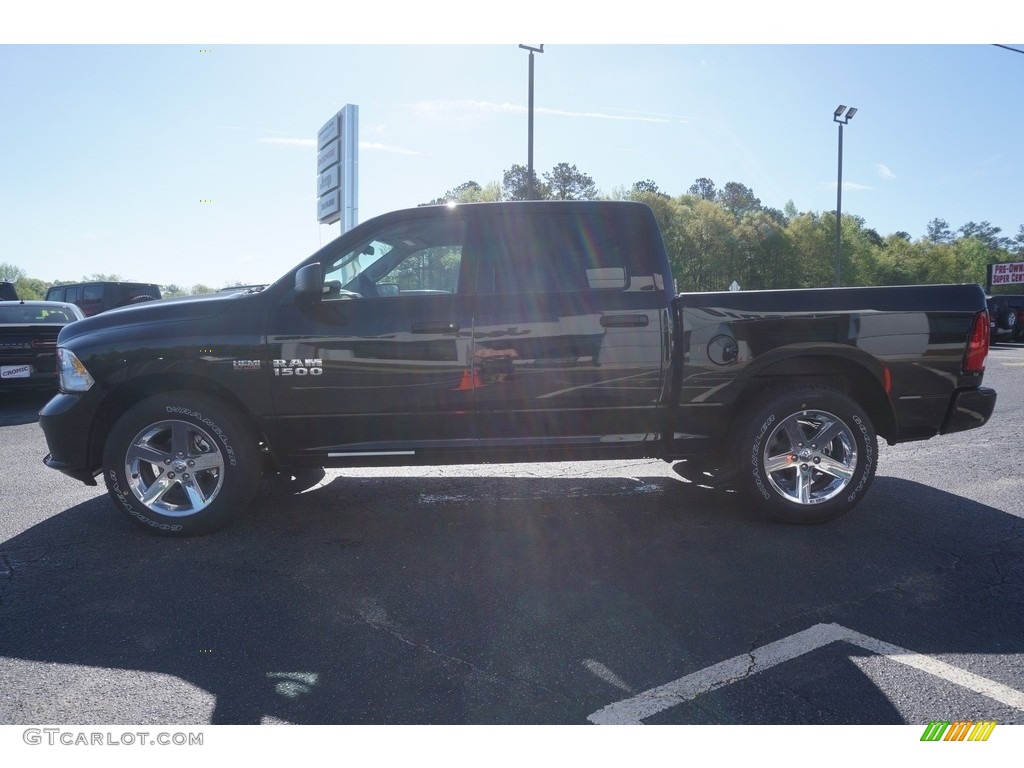 2017 1500 Express Crew Cab - Brilliant Black Crystal Pearl / Black/Diesel Gray photo #4