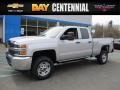 2017 Silver Ice Metallic Chevrolet Silverado 2500HD Work Truck Double Cab 4x4  photo #1