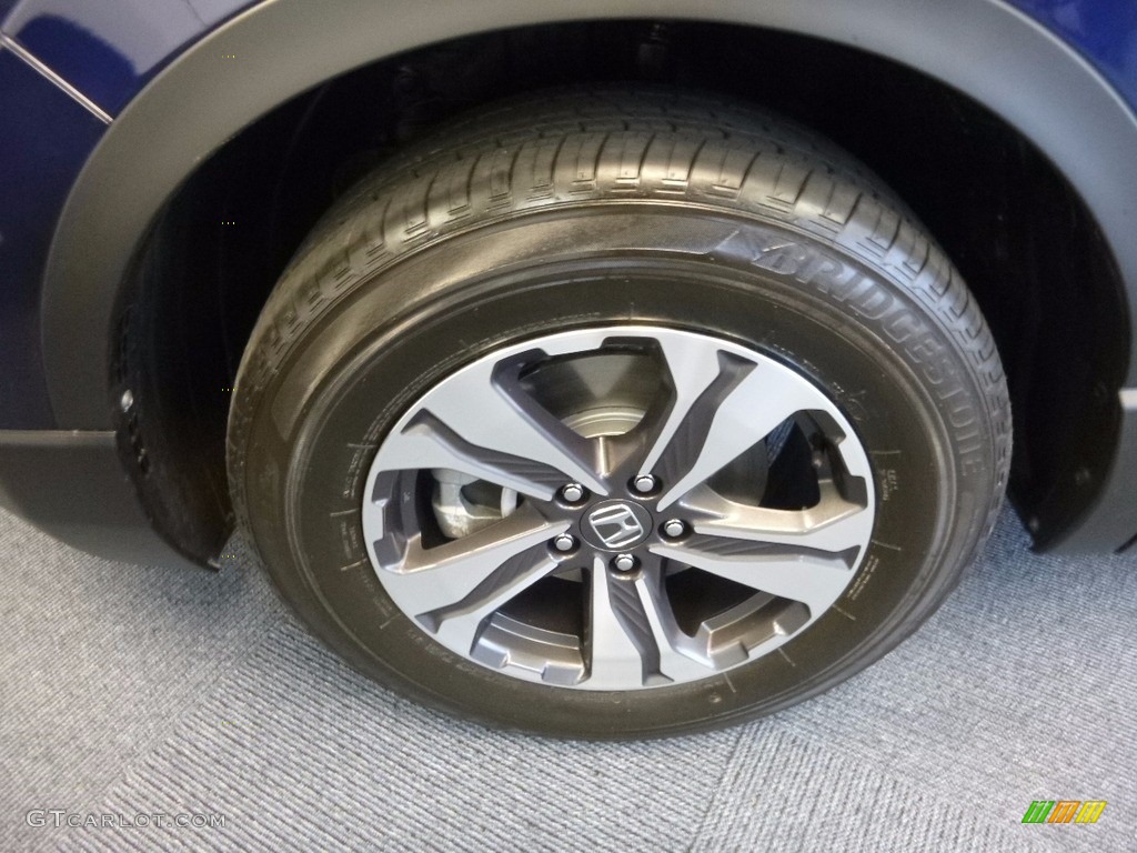 2017 CR-V LX AWD - Obsidian Blue Pearl / Gray photo #5