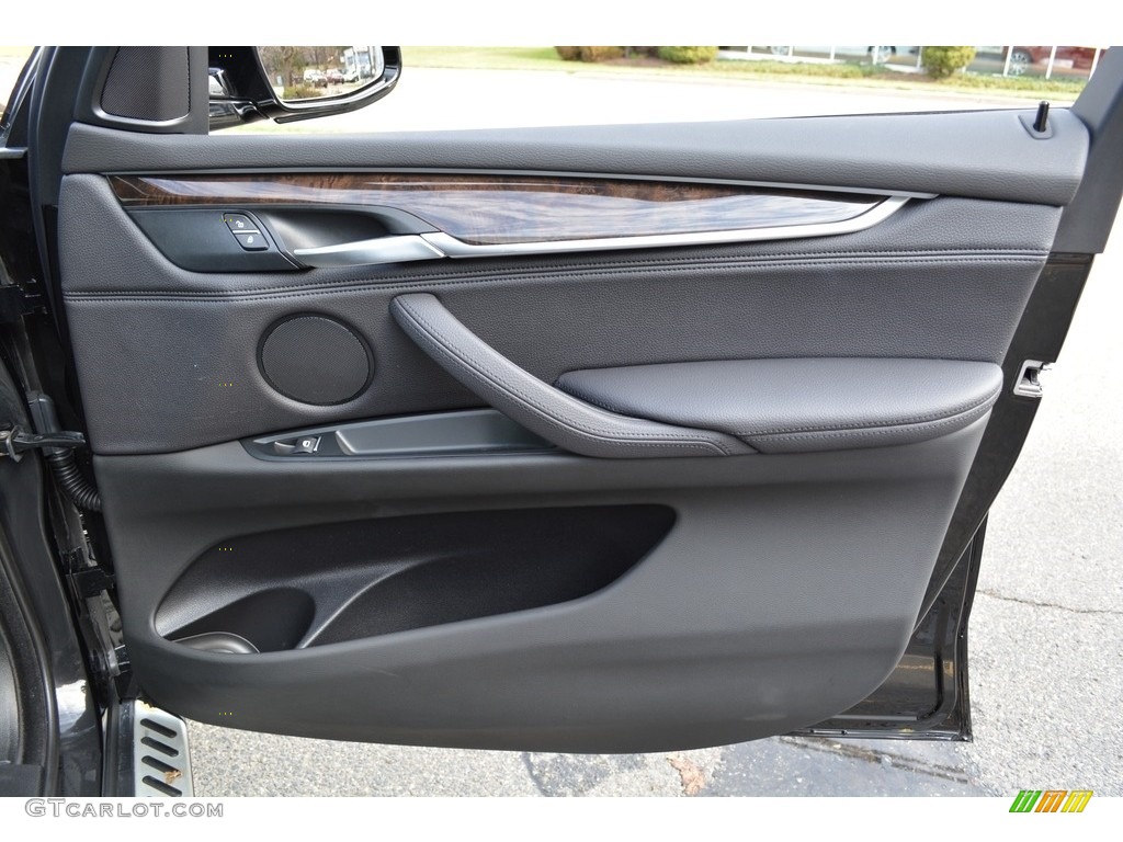 2017 BMW X5 xDrive35i Black Door Panel Photo #119665719