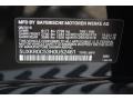 668: Jet Black 2017 BMW X5 xDrive35i Color Code
