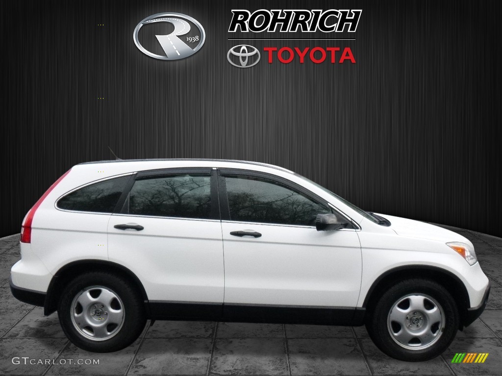 2007 CR-V LX 4WD - Taffeta White / Gray photo #2