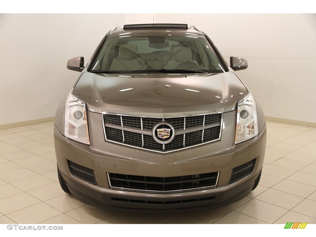 2012 SRX Luxury AWD - Mocha Steel Metallic / Shale/Brownstone photo #2