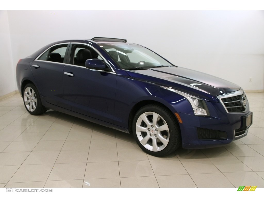 2014 ATS 2.0L Turbo AWD - Opulent Blue Metallic / Jet Black/Jet Black photo #1