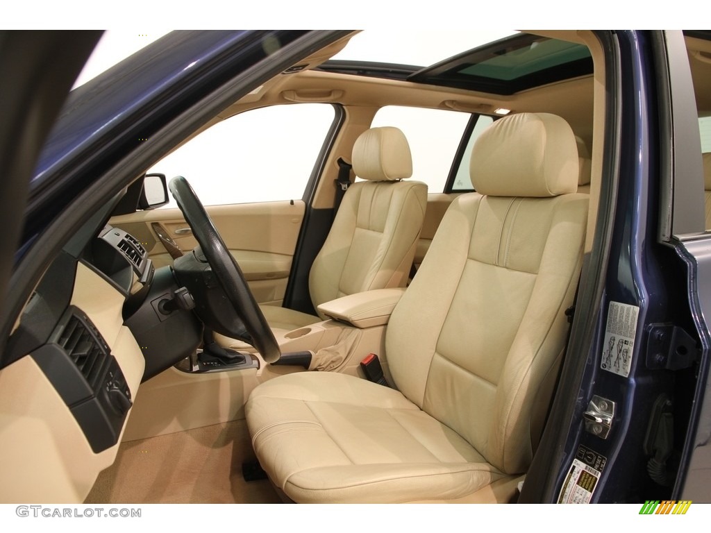2005 X3 2.5i - Mystic Blue Metallic / Sand Beige photo #8