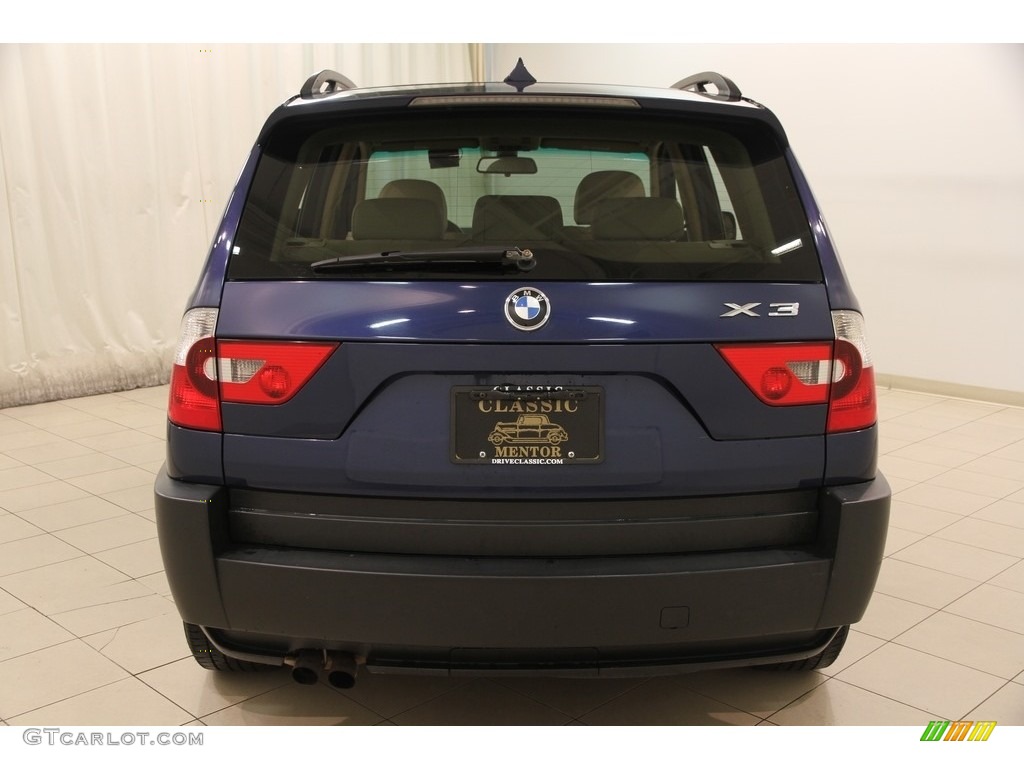 2005 X3 2.5i - Mystic Blue Metallic / Sand Beige photo #25