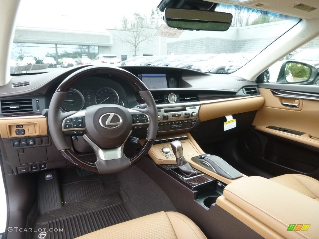 Flaxen Interior 2017 Lexus ES 300h Hybrid Photo #119668413