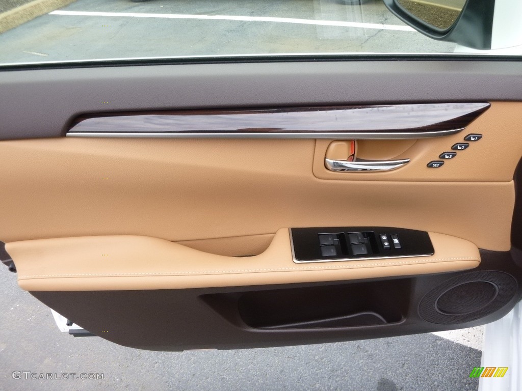 2017 Lexus ES 300h Hybrid Flaxen Door Panel Photo #119668437
