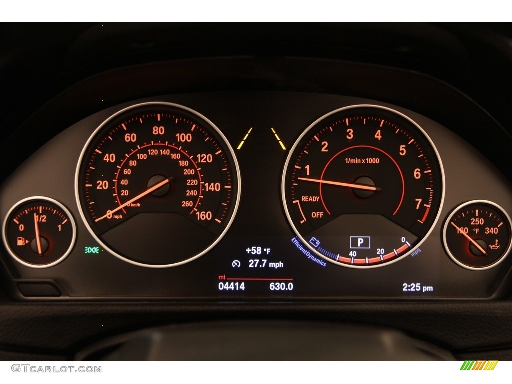 2017 BMW 4 Series 430i xDrive Convertible Gauges Photo #119668704