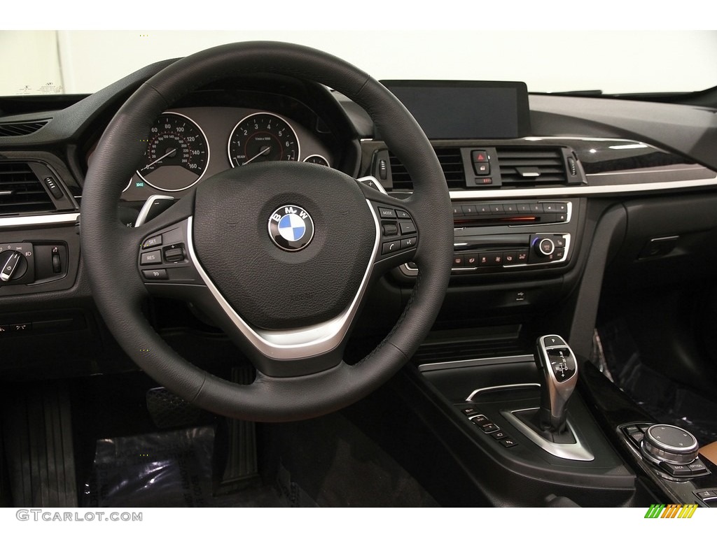 2017 BMW 4 Series 430i xDrive Convertible Saddle Brown Dashboard Photo #119668725