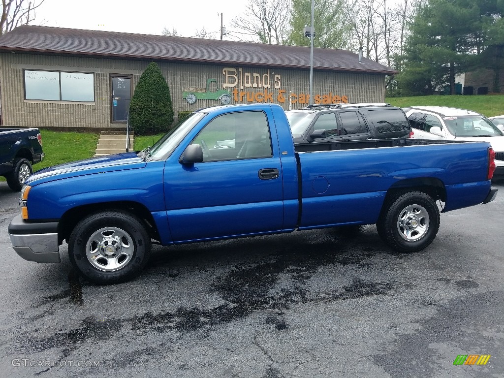 2004 Silverado 1500 Regular Cab - Arrival Blue Metallic / Dark Charcoal photo #2