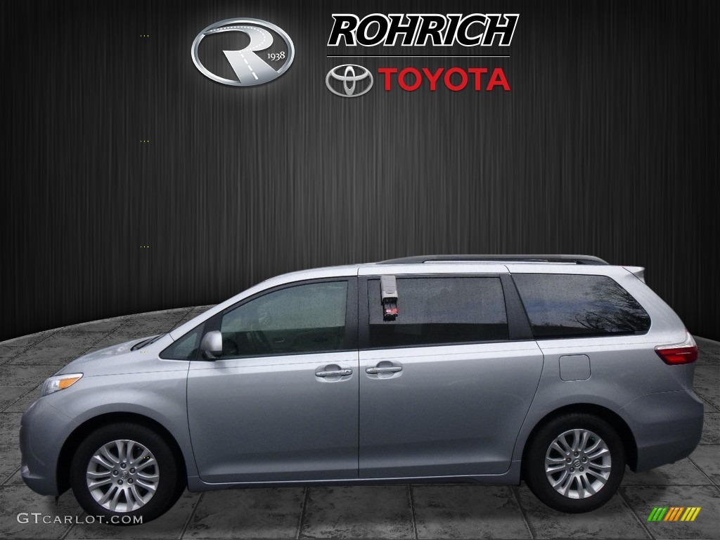 2015 Sienna XLE - Silver Sky Metallic / Ash photo #4