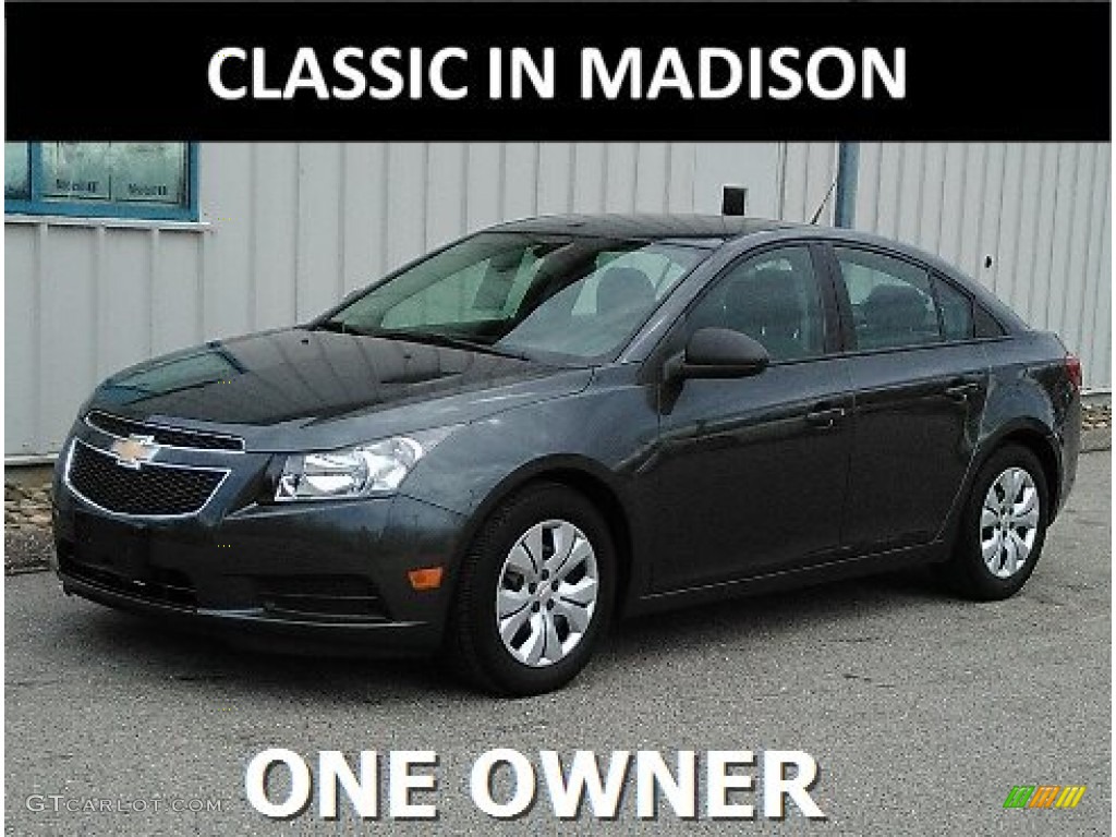 2013 Cruze LS - Cyber Gray Metallic / Jet Black/Medium Titanium photo #1