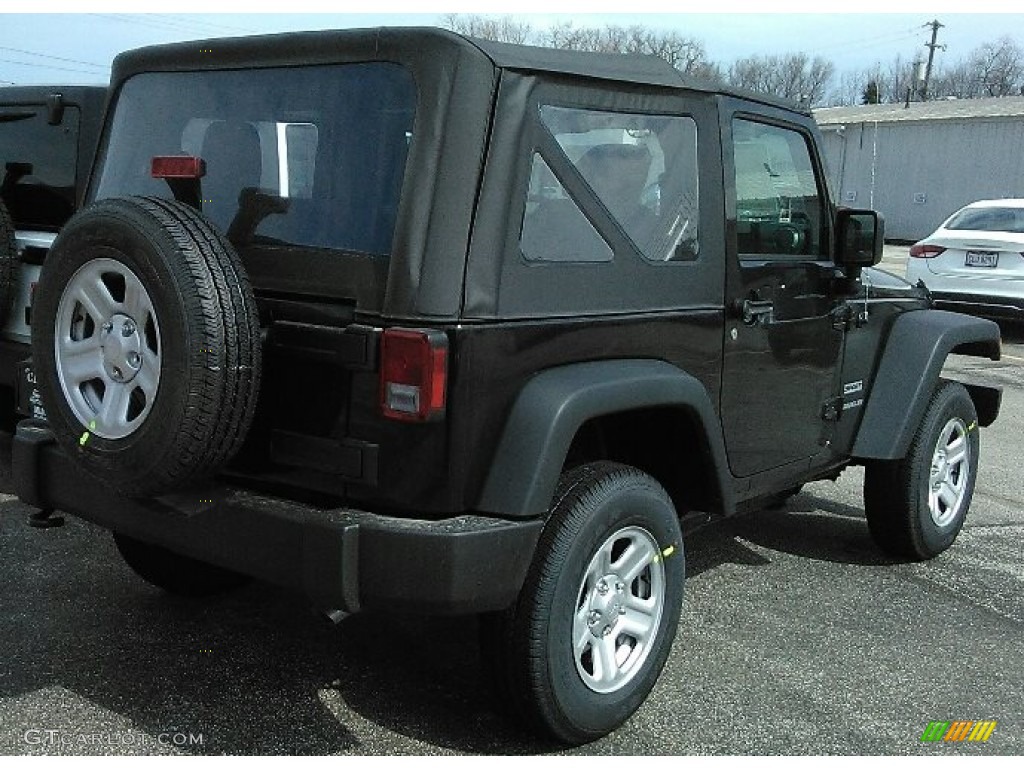 2017 Wrangler Sport 4x4 - Black / Black photo #2
