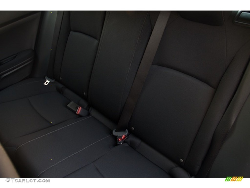 2017 Civic LX Hatchback - Polished Metal Metallic / Black photo #12