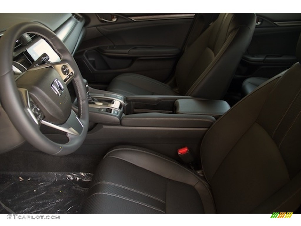 Black Interior 2017 Honda Civic Sport Touring Hatchback Photo #119678369