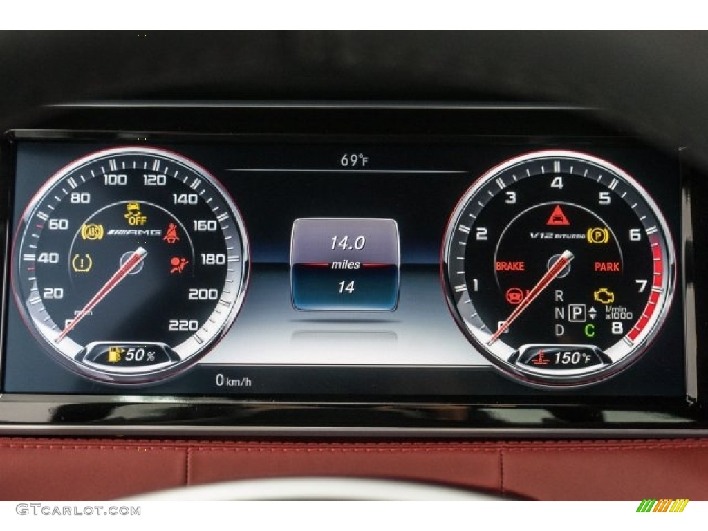 2017 Mercedes-Benz S 65 AMG Cabriolet Gauges Photo #119679150