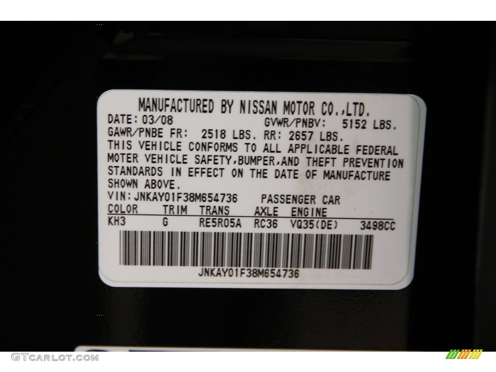 2008 M 35x AWD Sedan - Black Obsidian / Graphite photo #26