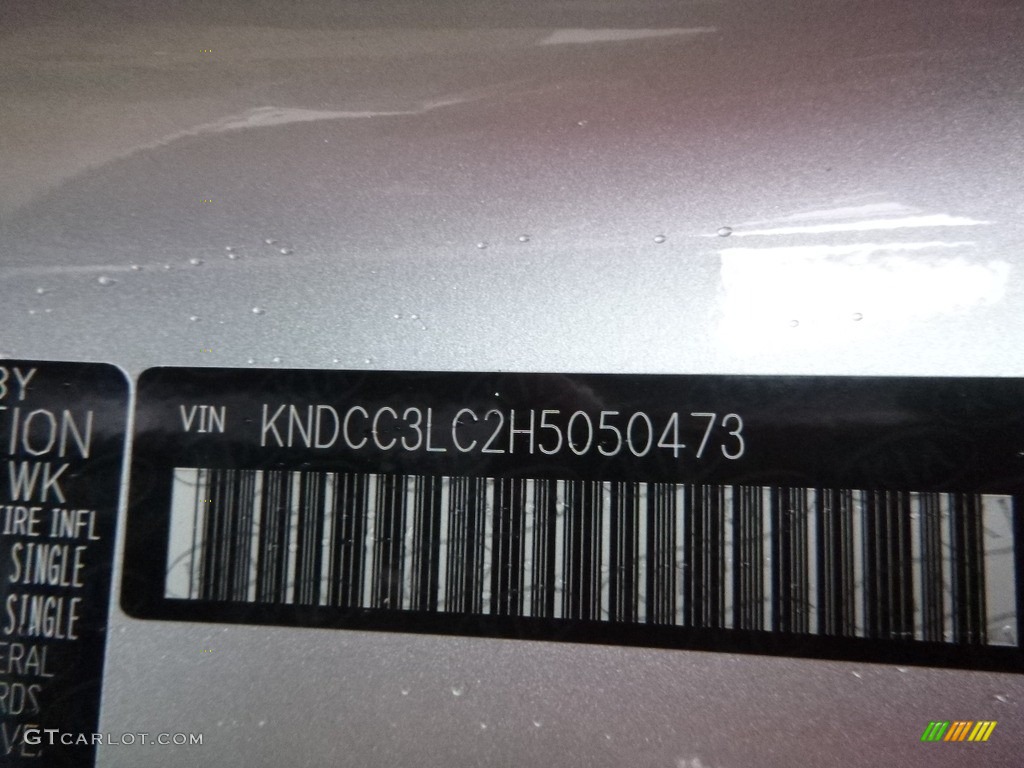 2017 Niro EX Hybrid - Silky Silver / Charcoal photo #15