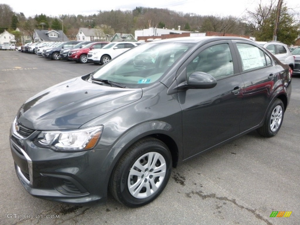 Nightfall Gray Metallic 2017 Chevrolet Sonic LS Sedan Exterior Photo #119681145