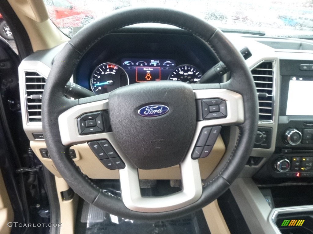 2017 F350 Super Duty Lariat Crew Cab 4x4 - Blue Jeans / Camel photo #15