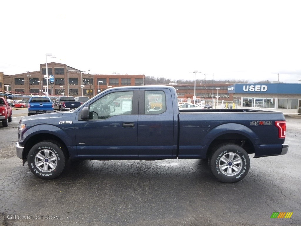 2017 F150 XL SuperCab 4x4 - Blue Jeans / Black photo #6