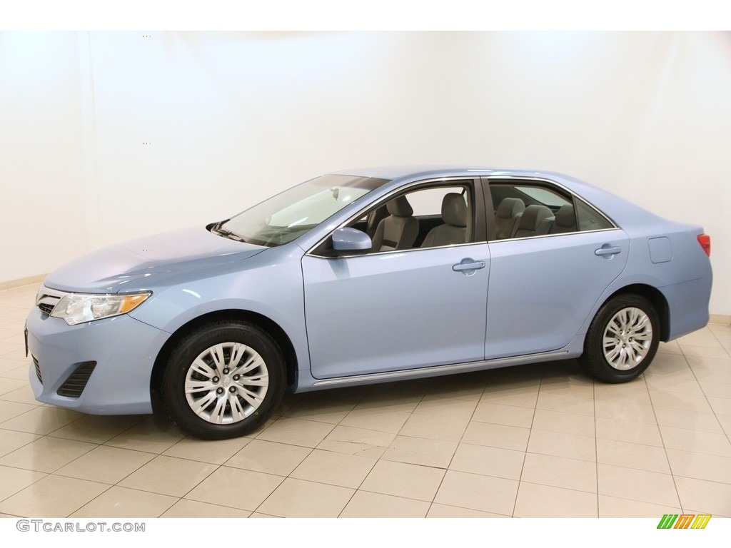 2014 Camry LE - Clearwater Blue Metallic / Ash photo #3