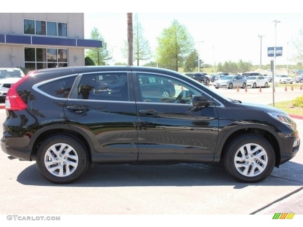 2015 CR-V EX - Crystal Black Pearl / Black photo #8