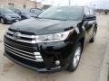 Midnight Black Metallic 2017 Toyota Highlander Limited AWD Exterior
