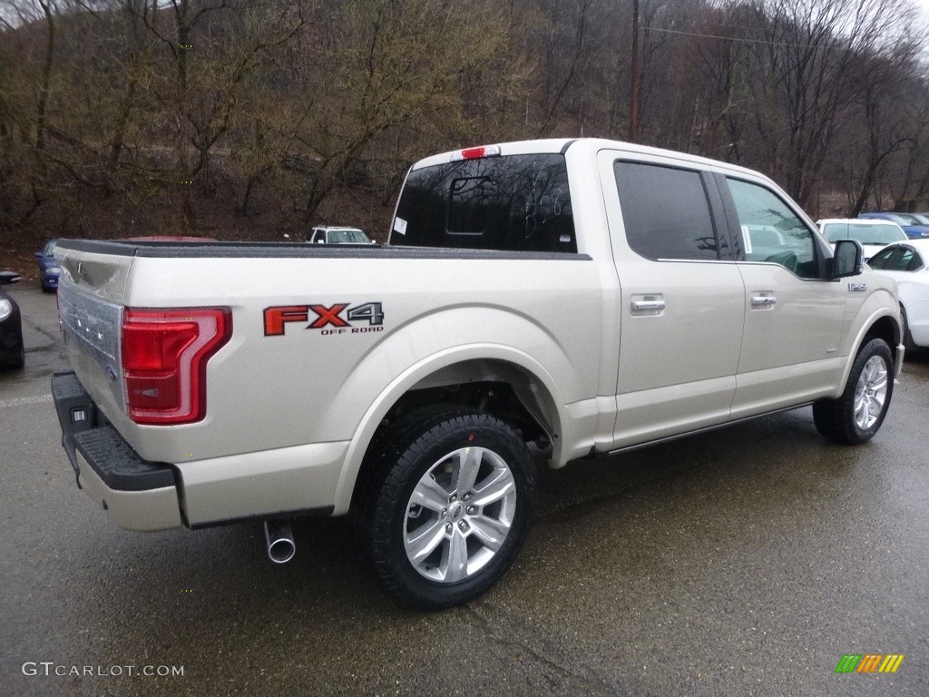 2017 F150 Platinum SuperCrew 4x4 - White Gold / Limited Brunello photo #2