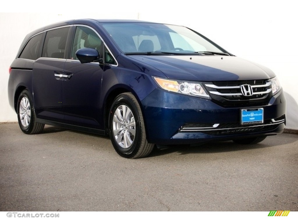 Obsidian Blue Pearl 2017 Honda Odyssey SE Exterior Photo #119690088