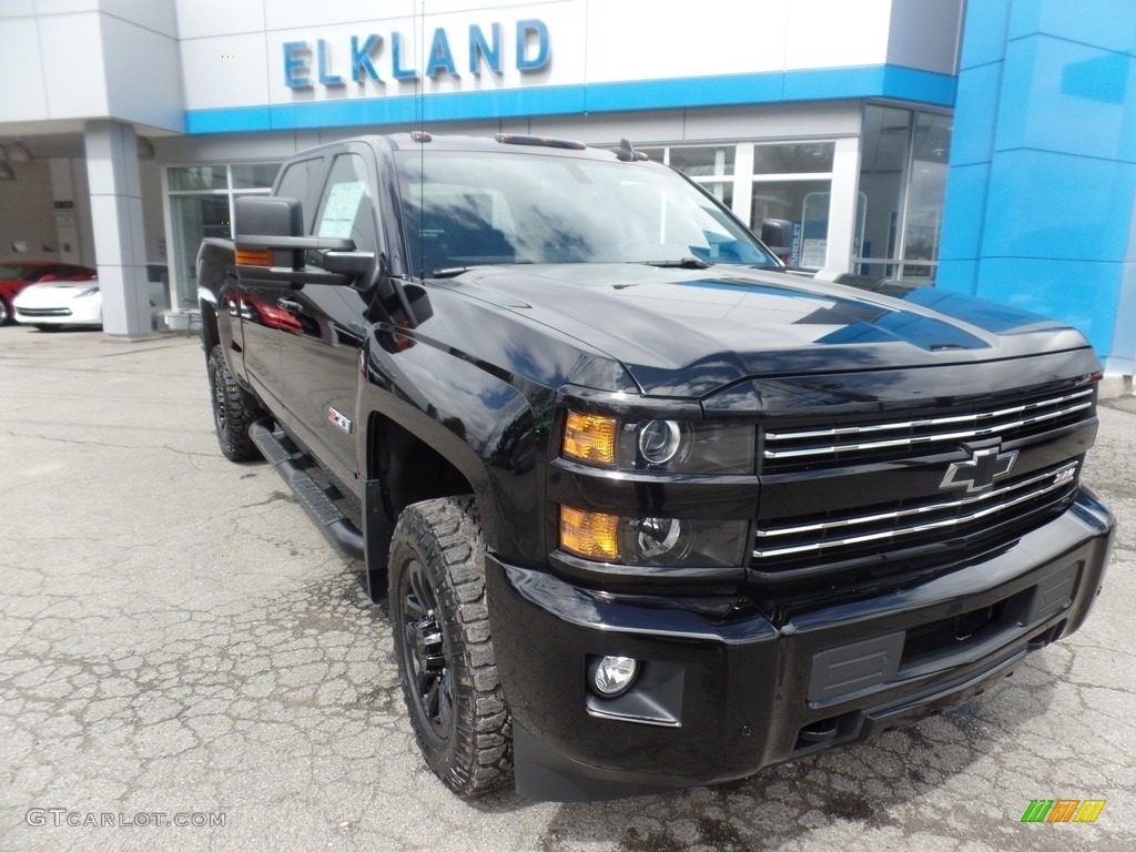 2017 Silverado 2500HD LT Crew Cab 4x4 - Black / Jet Black photo #2