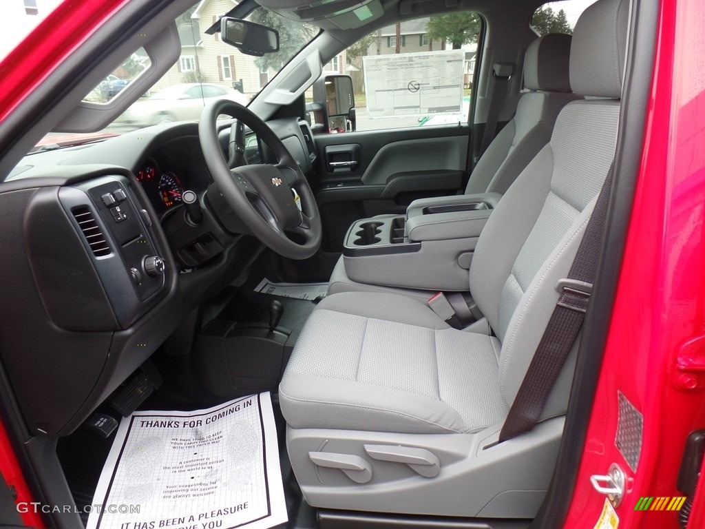 Dark Ash/Jet Black Interior 2017 Chevrolet Silverado 3500HD Work Truck Crew Cab Dual Rear Wheel 4x4 Photo #119693172