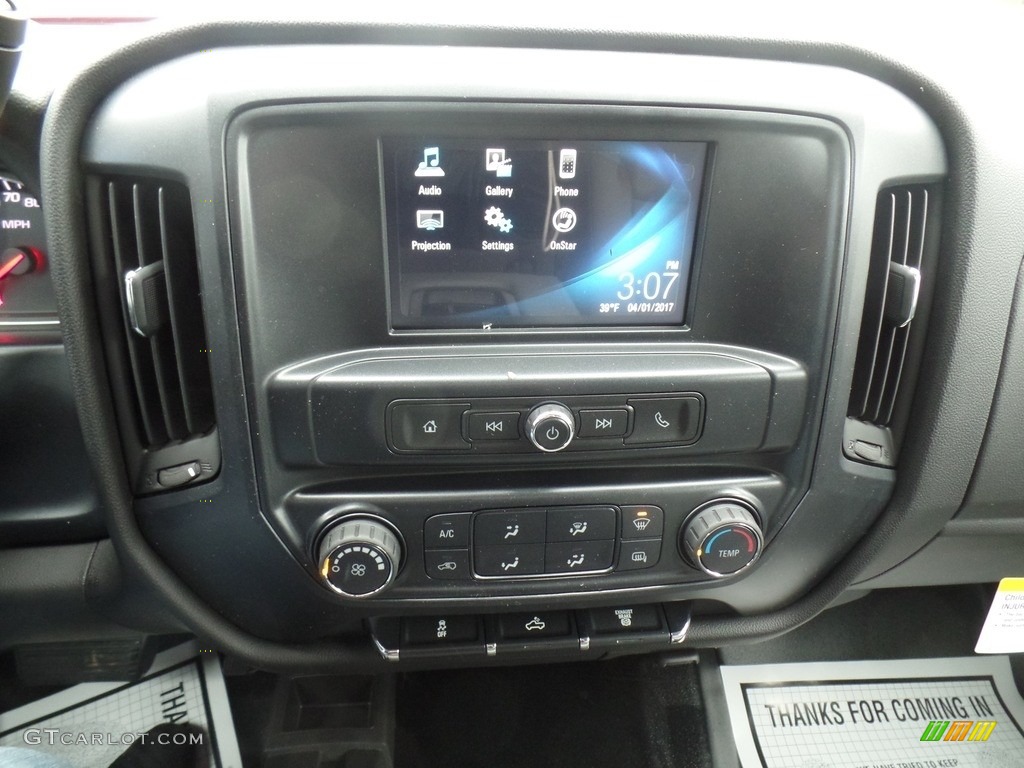 2017 Chevrolet Silverado 3500HD Work Truck Crew Cab Dual Rear Wheel 4x4 Controls Photo #119693400