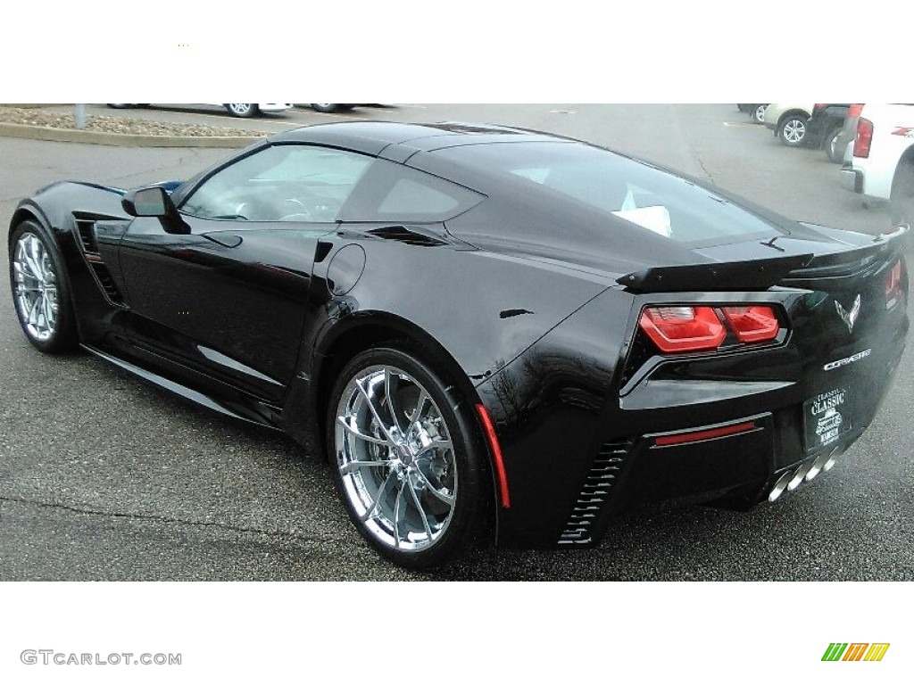 2017 Corvette Grand Sport Coupe - Black / Jet Black photo #7