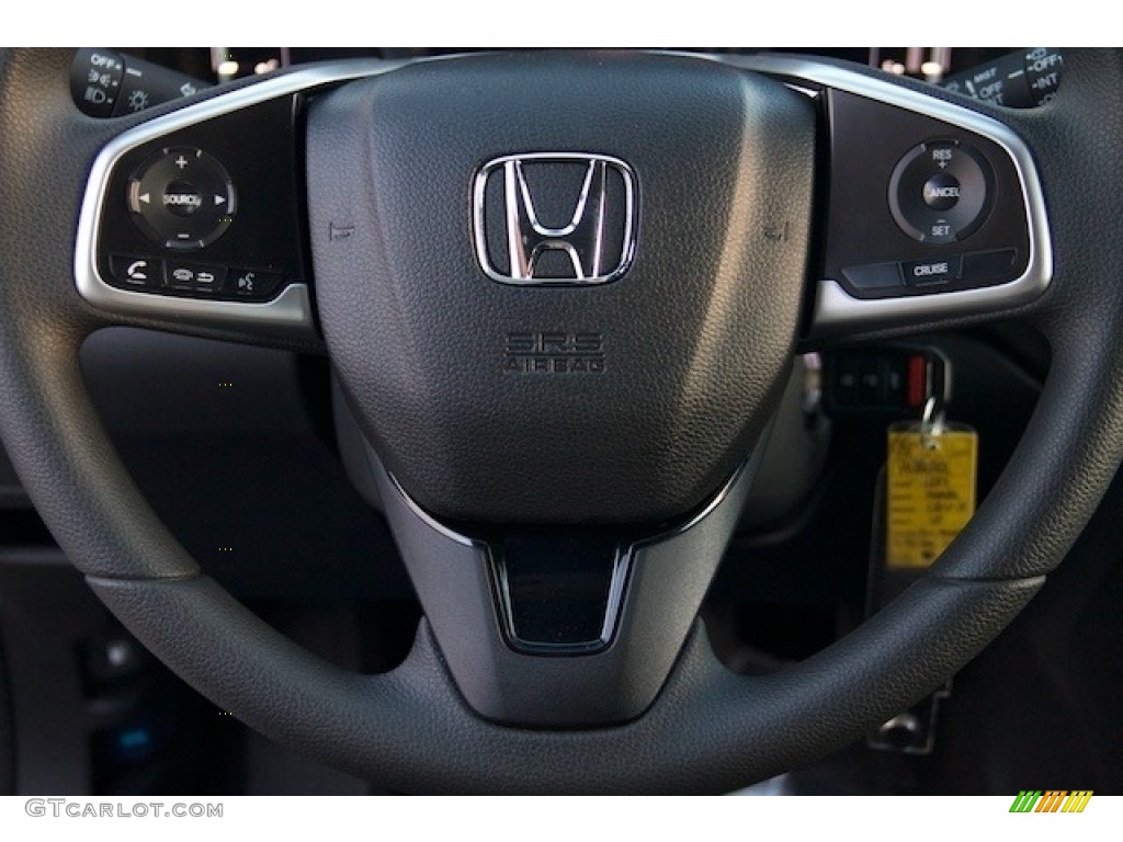 2017 Honda CR-V LX Black Steering Wheel Photo #119696244