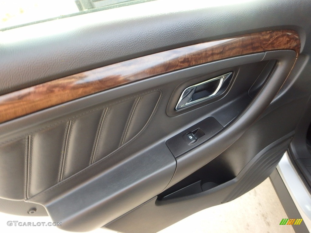 2016 Ford Taurus Limited AWD Charcoal Black Door Panel Photo #119698458