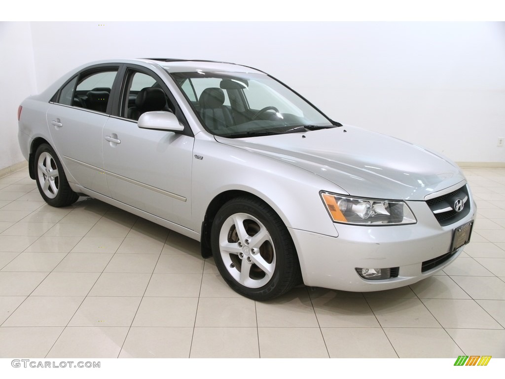 2007 Sonata Limited V6 - Bright Silver / Black photo #1