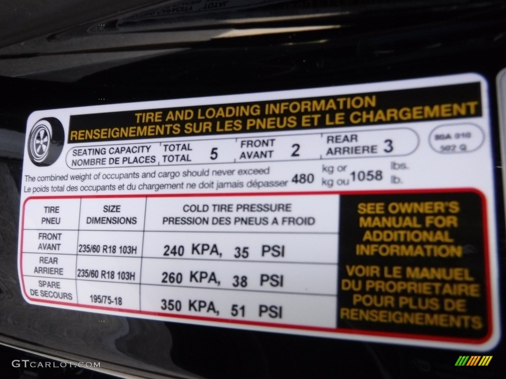 2018 Audi Q5 2.0 TFSI Premium quattro Info Tag Photo #119701491