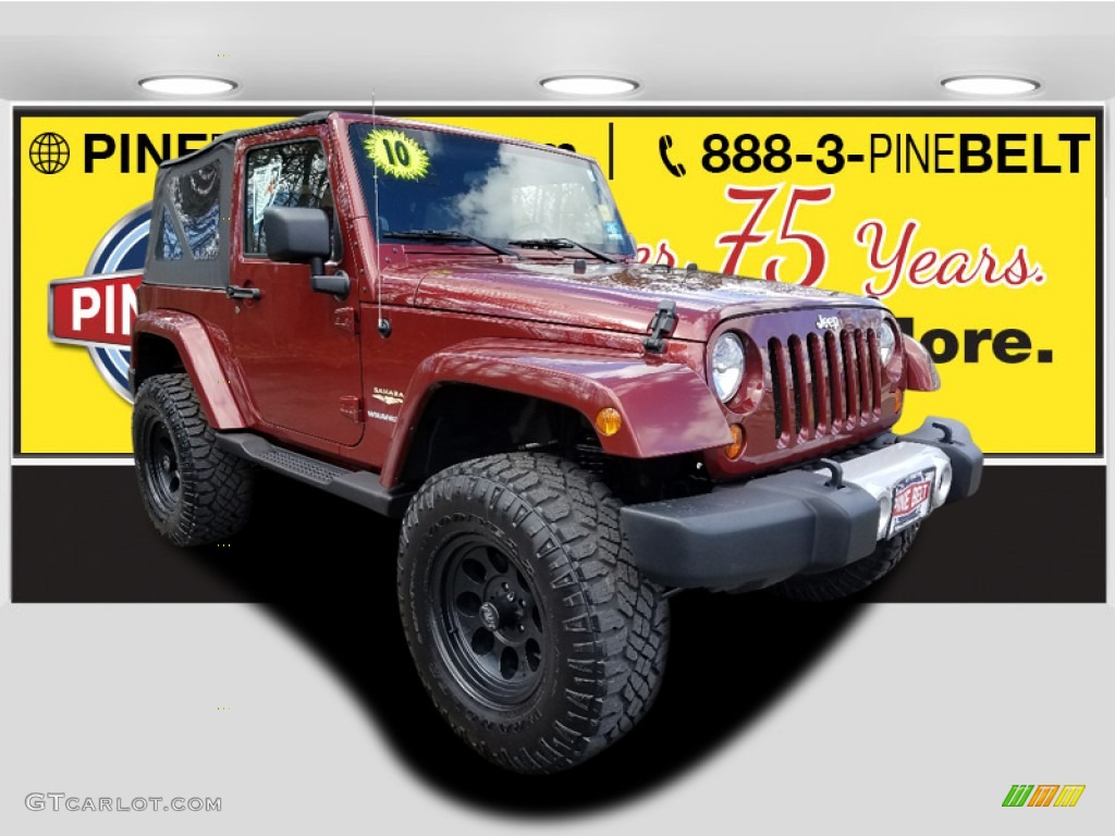 Red Rock Crystal Pearl Jeep Wrangler