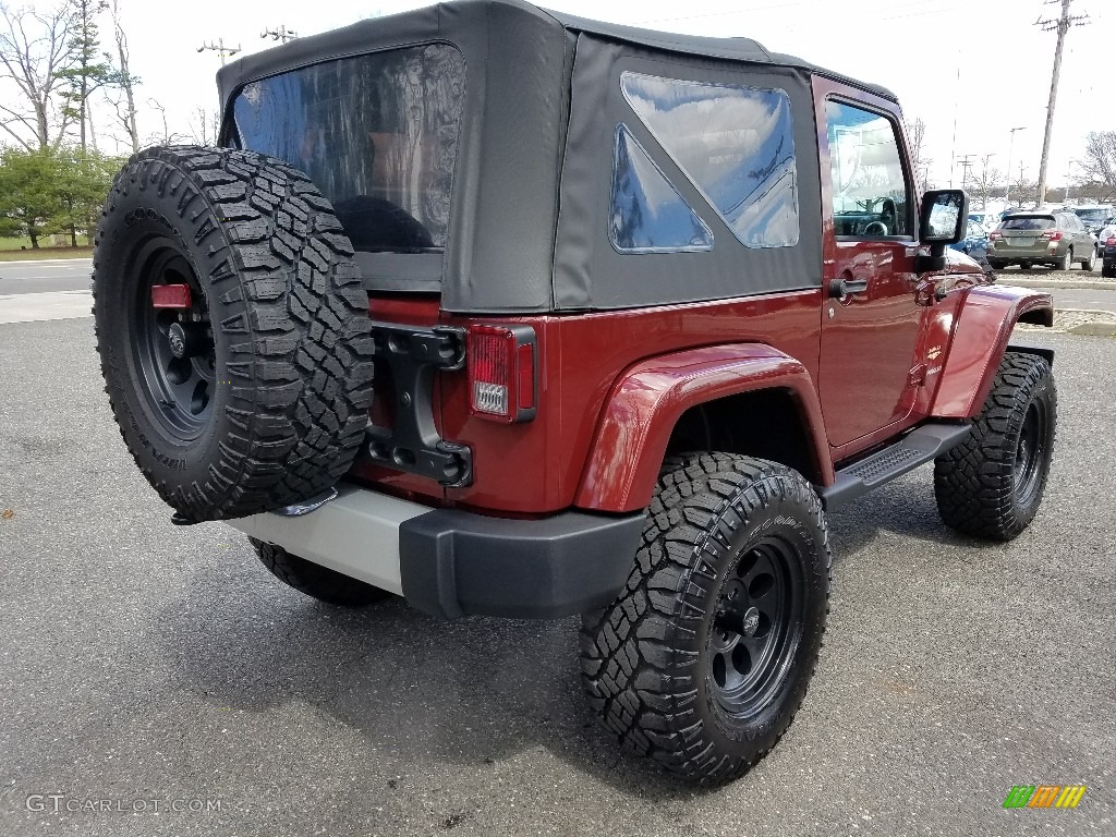 2010 Wrangler Sahara 4x4 - Red Rock Crystal Pearl / Dark Slate Gray/Medium Slate Gray photo #7