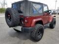 2010 Red Rock Crystal Pearl Jeep Wrangler Sahara 4x4  photo #7