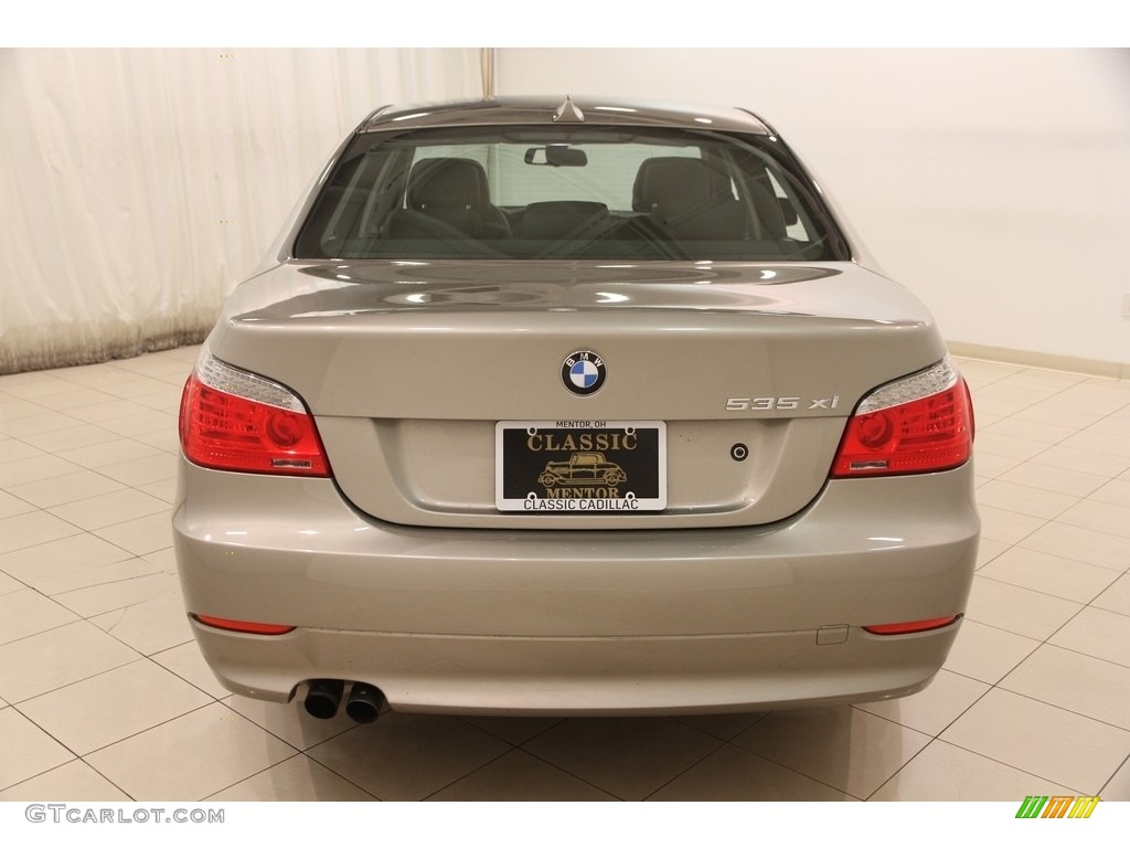 2008 5 Series 535xi Sedan - Platinum Bronze Metallic / Black Dakota Leather photo #20