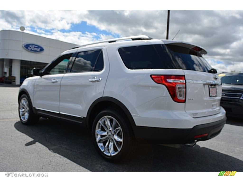 2014 Explorer XLT - Oxford White / Charcoal Black photo #28